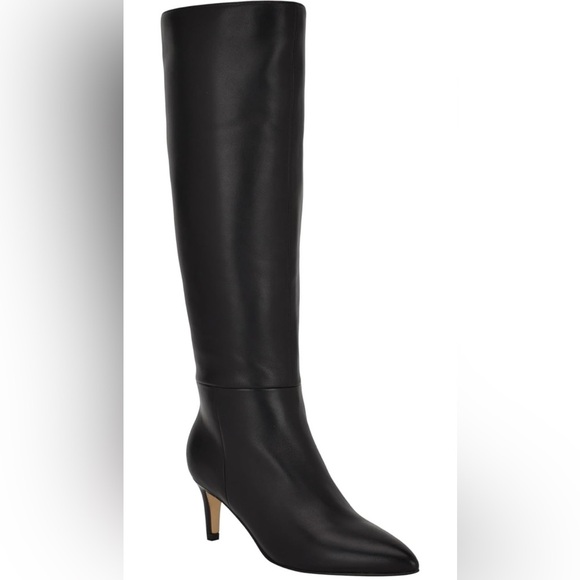New Calvin Klein Women's Garray Pointy Toe Stiletto Heel Knee High Dress boots - Picture 1 of 6